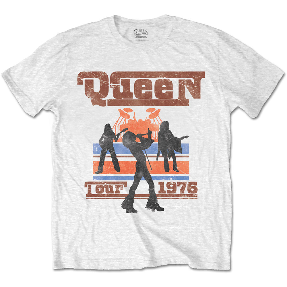 Image of Queen T-shirt - 1976 Tour Silhouettes Rock Off